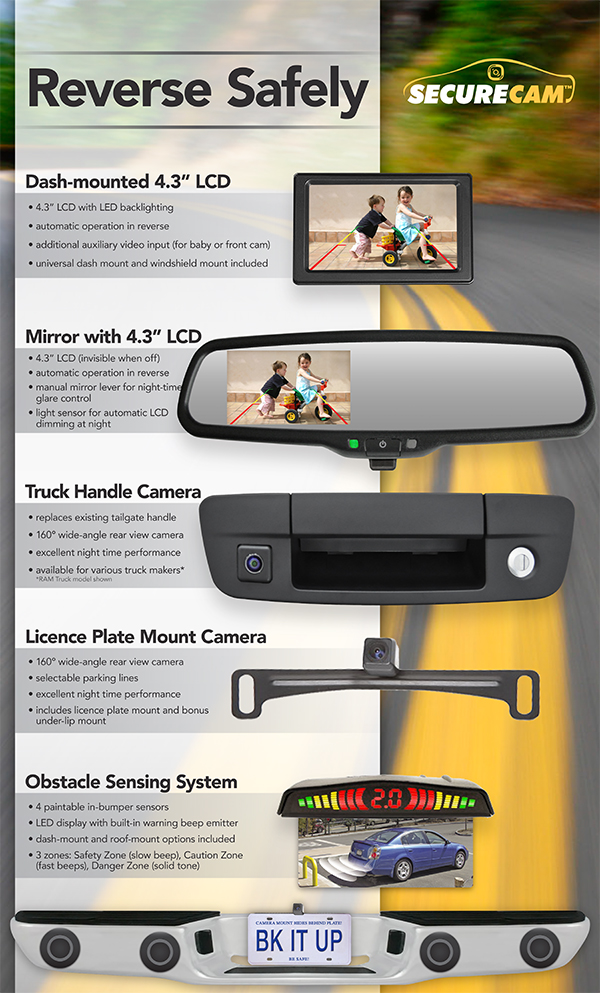 Reverse Safety Ultimate Car Audio and Video Car Alarms, Remote